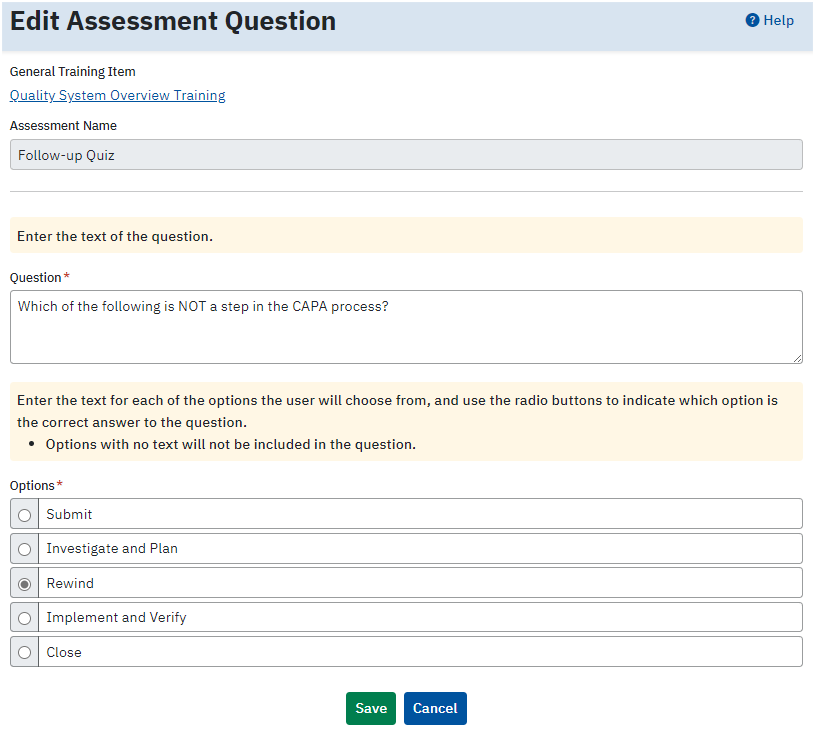 Grand Avenue Software - Training Assessment