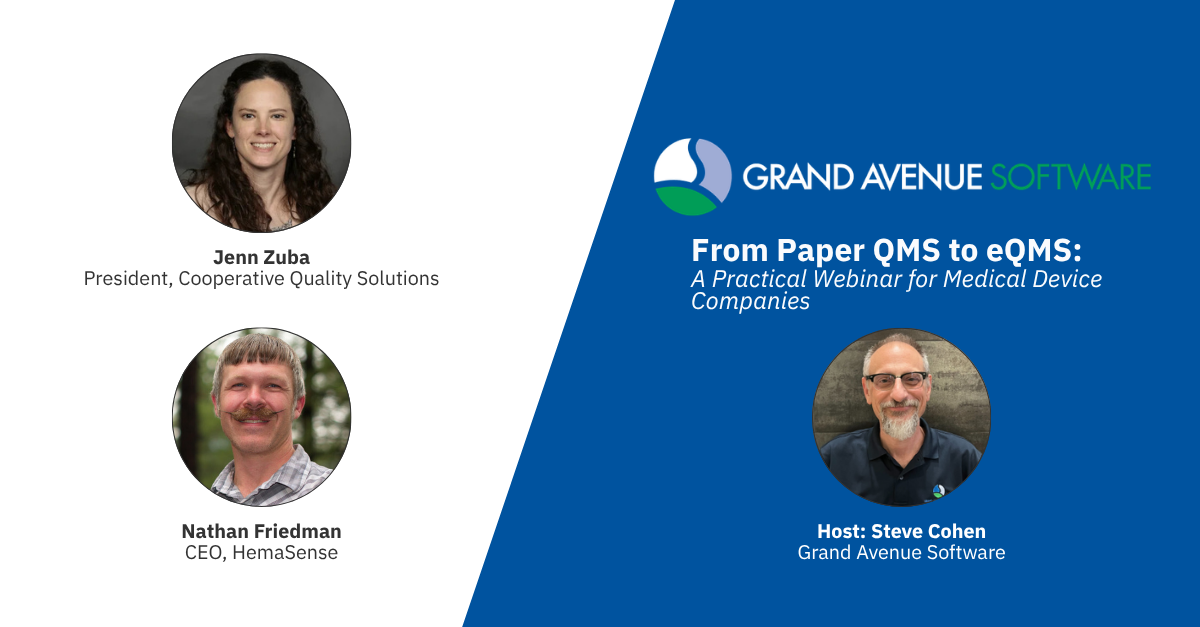 Webinar: From Paper QMS to eQMS